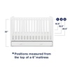 image:imageGAP babyGap Graham 4in1 Convertible Crib with Storage Drawer  Greenguard Gold Certified Bianca White