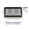 image:imageGAP babyGap Tate 4in1 Convertible Crib  Greenguard Gold Certified EbonyNaturalEbony