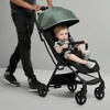 image:imageJeep Altitude Compact Travel Stroller by Delta Children Greenguard Gold Easy One Hand Fold Lightweight Extendable Canopy with PeekaBoo Window Reclining Seat 4 Wheel Suspension TanOlive Green