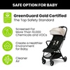image:imageJeep Altitude Compact Travel Stroller by Delta Children Greenguard Gold Easy One Hand Fold Lightweight Extendable Canopy with PeekaBoo Window Reclining Seat 4 Wheel Suspension TanTan
