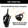 image:imageJeep Altitude Compact Travel Stroller by Delta Children Greenguard Gold Easy One Hand Fold Lightweight Extendable Canopy with PeekaBoo Window Reclining Seat 4 Wheel Suspension TanTan