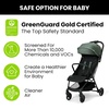 image:imageJeep Altitude Compact Travel Stroller by Delta Children Greenguard Gold Easy One Hand Fold Lightweight Extendable Canopy with PeekaBoo Window Reclining Seat 4 Wheel Suspension TanOlive Green