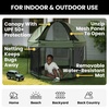image:imageJeep Hexagon Pop Up Play Yard with Removable Canopy  Ideal for Indoor and Outdoor Use Olive GreenOlive Green
