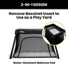 image:imageJeep Horizon Compact Travel 2in1 Play Yard and Bassinet BlackBlack