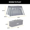 image:imageJeep Horizon Compact Travel 2in1 Play Yard and Bassinet BlackLight Grey