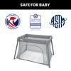 image:imageJeep Horizon Compact Travel 2in1 Play Yard and Bassinet BlackLight Grey