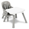 image:imageJeep Milestone 6in1 High Chair by Delta Children  High Chair Converts to Stool Booster Seat Toddler Chair Activity Table and Desk and Chair Sage GreenLight Grey