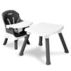 image:imageJeep Milestone 6in1 High Chair by Delta Children  High Chair Converts to Stool Booster Seat Toddler Chair Activity Table and Desk and Chair Sage GreenBlack
