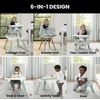 image:imageJeep Milestone 6in1 High Chair by Delta Children  High Chair Converts to Stool Booster Seat Toddler Chair Activity Table and Desk and Chair Sage GreenSage Green