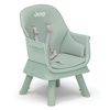 image:imageJeep Milestone 6in1 High Chair by Delta Children  High Chair Converts to Stool Booster Seat Toddler Chair Activity Table and Desk and Chair Sage GreenSage Green