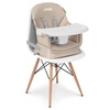 image:imageJeep Milestone 6in1 High Chair by Delta Children  High Chair Converts to Stool Booster Seat Toddler Chair Activity Table and Desk and Chair Sage GreenLight Tan