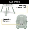 image:imageJeep Milestone 6in1 High Chair by Delta Children  High Chair Converts to Stool Booster Seat Toddler Chair Activity Table and Desk and Chair Sage GreenSage Green