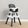 image:imageJeep Milestone 6in1 High Chair by Delta Children  High Chair Converts to Stool Booster Seat Toddler Chair Activity Table and Desk and Chair Sage GreenBlack