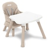 image:imageJeep Milestone 6in1 High Chair by Delta Children  High Chair Converts to Stool Booster Seat Toddler Chair Activity Table and Desk and Chair Sage GreenLight Tan
