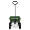 image:imageJeep Wrangler Classic Kids Wagon by Delta Children  Rolling Utility Cart with AllTerrain Tires FoldUnder Handle Steel Body Pull Wagon for Outdoor Play Olive Green Willys Jeep Heritage Design