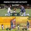 image:imageJeep Wrangler Classic Kids Wagon by Delta Children  Rolling Utility Cart with AllTerrain Tires FoldUnder Handle Steel Body Pull Wagon for Outdoor Play Olive Green Willys Jeep Heritage Design