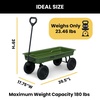 image:imageJeep Wrangler Classic Kids Wagon by Delta Children  Rolling Utility Cart with AllTerrain Tires FoldUnder Handle Steel Body Pull Wagon for Outdoor Play Olive Green Willys Jeep Heritage Design