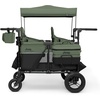 image:imageJeep Wrangler Deluxe 4 Seater Stroller Wagon by Delta Children  Premium Quad Stroller Wagon for 4 Kids with Convertible Seats Adjustable PushPull Handles Removable Canopy amp Flat Fold GreyBlackGreen