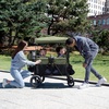 image:imageJeep Wrangler Deluxe 4 Seater Stroller Wagon by Delta Children  Premium Quad Stroller Wagon for 4 Kids with Convertible Seats Adjustable PushPull Handles Removable Canopy amp Flat Fold GreyBlackGreen