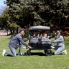 image:imageJeep Wrangler Deluxe 4 Seater Stroller Wagon by Delta Children  Premium Quad Stroller Wagon for 4 Kids with Convertible Seats Adjustable PushPull Handles Removable Canopy amp Flat Fold GreyGrey