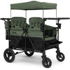 image:imageJeep Wrangler Deluxe 4 Seater Stroller Wagon by Delta Children  Premium Quad Stroller Wagon for 4 Kids with Convertible Seats Adjustable PushPull Handles Removable Canopy amp Flat Fold GreyBlackGreen