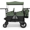 image:imageJeep Wrangler Deluxe 4 Seater Stroller Wagon by Delta Children  Premium Quad Stroller Wagon for 4 Kids with Convertible Seats Adjustable PushPull Handles Removable Canopy amp Flat Fold GreyBlackGreen