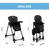 image:imageLittle Folks by Delta Children 2in1 SlimFold High Chair for Babies and Toddlers BlackBlack