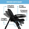 image:imageLittle Folks by Delta Children 2in1 SlimFold High Chair for Babies and Toddlers BlackBlack