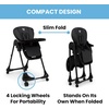 image:imageLittle Folks by Delta Children 2in1 SlimFold High Chair for Babies and Toddlers BlackBlack