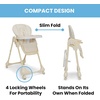 image:imageLittle Folks by Delta Children 2in1 SlimFold High Chair for Babies and Toddlers BlackCream