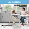 image:imageLittle Folks by Delta Children 2in1 SlimFold High Chair for Babies and Toddlers BlackCream