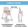 image:imageLittle Folks by Delta Children 2in1 SlimFold High Chair for Babies and Toddlers BlackPink