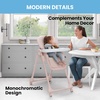 image:imageLittle Folks by Delta Children 2in1 SlimFold High Chair for Babies and Toddlers BlackPink