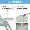 image:imageLittle Folks by Delta Children 2in1 SlimFold High Chair for Babies and Toddlers BlackSage Green