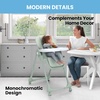 image:imageLittle Folks by Delta Children 2in1 SlimFold High Chair for Babies and Toddlers BlackSage Green