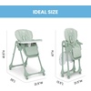 image:imageLittle Folks by Delta Children 2in1 SlimFold High Chair for Babies and Toddlers BlackSage Green