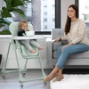 image:imageLittle Folks by Delta Children 2in1 SlimFold High Chair for Babies and Toddlers BlackSage Green