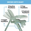 image:imageLittle Folks by Delta Children 2in1 SlimFold High Chair for Babies and Toddlers BlackSage Green