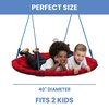 image:imageMarvel Spider Man 40Inch Saucer Swing for Kids by Delta Children  Attaches to Swing Sets or Trees  Includes All Necessary Hanging Hardware amp Rope
