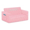 image:imageSerta Perfect Sleeper Personalized Extra Wide Convertible Sofa to Lounger Comfy 2in1 Flip Open CouchSleeper for Kids Pink