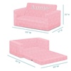 image:imageSerta Perfect Sleeper Personalized Extra Wide Convertible Sofa to Lounger Comfy 2in1 Flip Open CouchSleeper for Kids Pink