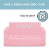 image:imageSerta Perfect Sleeper Personalized Extra Wide Convertible Sofa to Lounger Comfy 2in1 Flip Open CouchSleeper for Kids Pink
