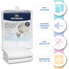 image:imageSerta Sertapedic Crib Mattress Liner Pads Pack of 2  100 Waterproof with Nanotex Technology  Ideal for Potty Training  Washable White50x27 Inch Pack of 2