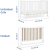 image:imageSimmons Kids Aria Full Size Portable Folding Crib  Greenguard Gold Certified Bianca WhiteBianca White