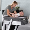 image:imageSimmons Kids By The Bed City Sleeper Bassinet for Twins  Adjustable Height Portable Crib with Wheels amp Airflow Mesh Grey Tweed