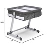 image:imageSimmons Kids By The Bed City Sleeper Bassinet for Twins  Adjustable Height Portable Crib with Wheels amp Airflow Mesh Grey Tweed