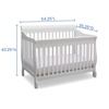 image:imageSimmons Kids Carter 6in1 Convertible Crib  Greenguard Gold Certified Bianca WhiteBianca White