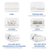 image:imageSimmons Kids Carter 6in1 Convertible Crib  Greenguard Gold Certified Bianca WhiteBianca White