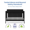 image:imageSimmons Kids Carter 6in1 Convertible Crib  Greenguard Gold Certified Bianca WhiteBlack Ebony