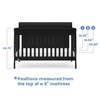 image:imageSimmons Kids Carter 6in1 Convertible Crib  Greenguard Gold Certified Bianca WhiteBlack Ebony